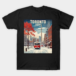 Toronto Canada Vintage Retro Tourism T-Shirt